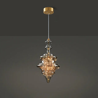 ZOWALA - Contemporary Dining Room Geometric Glass Pendant Light Image - 8