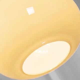 ZOWALA - Contemporary White Glass Gourd Pendant Light Image - 19