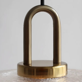 Contemporary Lantern Glass Living Room Gold Pendant Light Image - 10