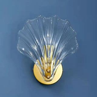 ZOWALA - Elegant Gold Seashell Glass Vanity Wall Light Image - 13