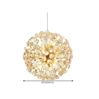 ZOWALA - Luxury Gold Double Tier Circle Clear Crystal Chandelier Image - 18