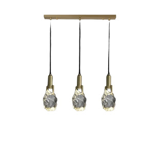 Contemporary Clear Crystal Stone Bedroom Pendant Light Zawala Image - 10