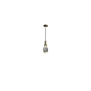 Contemporary Clear Crystal Stone Bedroom Pendant Light Zawala Image - 8