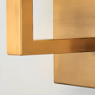 Contemporary Gold Rectangular Fabric Wall Sconce Zawala Image - 20