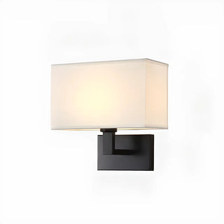 Contemporary Gold Rectangular Fabric Wall Sconce Zawala Image - 6