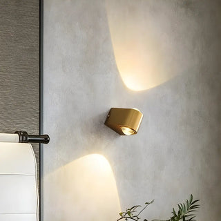 Contemporary Gold Cylinder Metal LED Vanity Sconce Zawala Image - 6