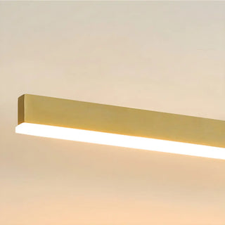 Contemporary Gold Linear LED Wall Mount Vanity Light Zawala Image - 10