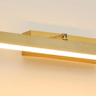 Contemporary Gold Linear LED Wall Mount Vanity Light Zawala Image - 8