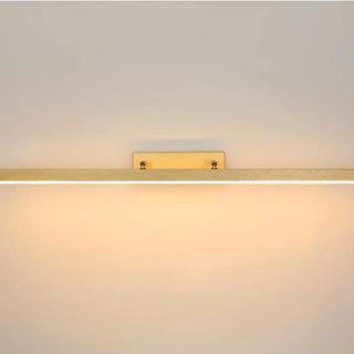 Contemporary Gold Linear LED Wall Mount Vanity Light Zawala Image - 9