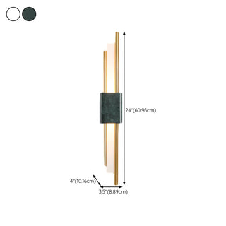 Contemporary Green Geometric Bedside Wall Light Zawala Image - 16