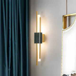 Contemporary Green Geometric Bedside Wall Light Zawala Image - 4