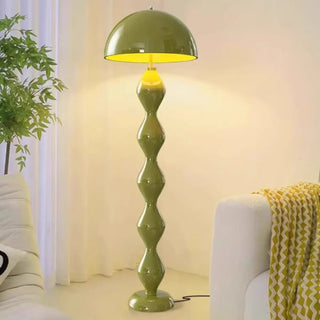 Artistic Green Mushroom-Shape Metal LED Floor Light Zawala Image - 1