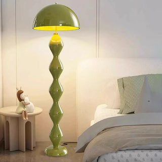 Artistic Green Mushroom-Shape Metal LED Floor Light Zawala Image - 10