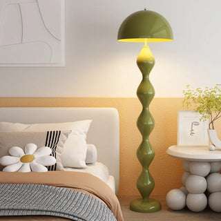 Contemporary Bedside Green Mushroom-Shape Floor Lamp Zawala Image - 1