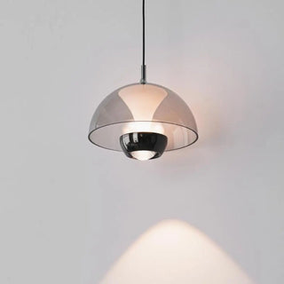 Contemporary Dome Bedroom Black LED Dimming Pendant Light Zawala Image - 11