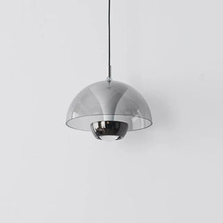 Contemporary Dome Bedroom Black LED Dimming Pendant Light Zawala Image - 12