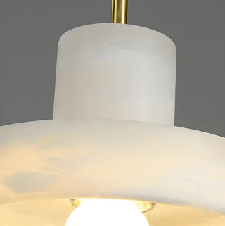 ZOWALA - Contemporary Alabaster Cylinder Bedroom Pendant Light Image - 13