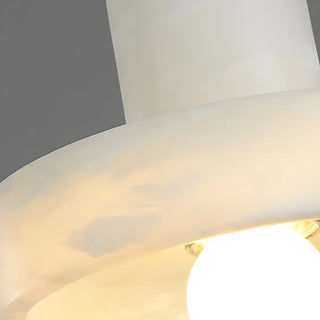 ZOWALA - Contemporary Alabaster Cylinder Bedroom Pendant Light Image - 14