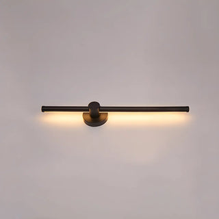 Contemporary Linear Metal LED Black Wall Light Large Image - 10