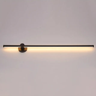 Contemporary Linear Metal LED Black Wall Light Large Image - 13