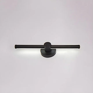 Contemporary Linear Metal LED Black Wall Light Large Image - 14
