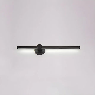 Contemporary Linear Metal LED Black Wall Light Large Image - 15