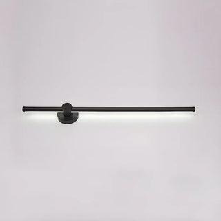 Contemporary Linear Metal LED Black Wall Light Large Image - 2