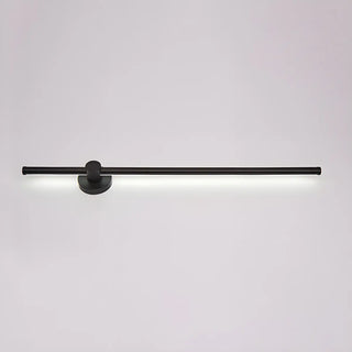Contemporary Linear Metal LED Black Wall Light Large Image - 3