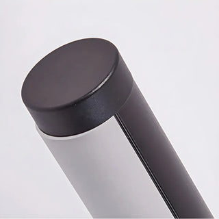 Contemporary Linear Metal LED Black Wall Light Large Image - 7