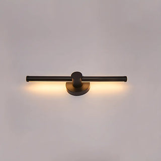 Contemporary Linear Metal LED Black Wall Light Large Image - 9
