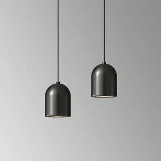 Contemporary Black Brass Bell Bedroom Pendant Light Zawala Image - 15