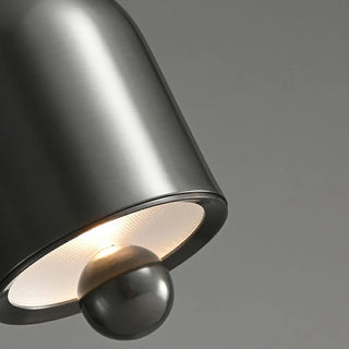 Contemporary Black Brass Bell Bedroom Pendant Light Zawala Image - 16