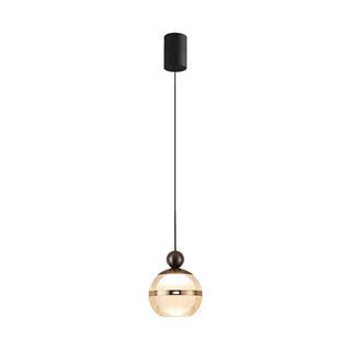 ZOWALA - Contemporary Ball Acrylic Bedroom Black Pendant Light Image - 7