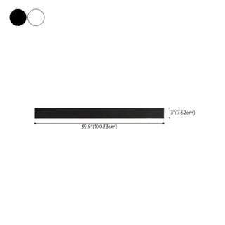 Contemporary Sleek Rectangular LED Metal Wall Light Image - 32