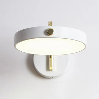Contemporary Adjustable Round Metal LED Wall Sconce Zawala Image - 16