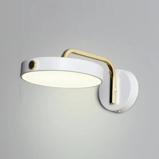 Contemporary Adjustable Round Metal LED Wall Sconce Zawala Image - 7