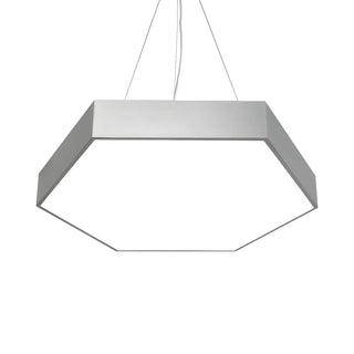 Contemporary Hexagon Metal Black Indoor Pendant Light Zawala Image - 19