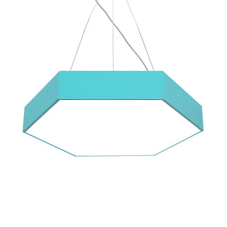 Contemporary Hexagon Metal Black Indoor Pendant Light Zawala Image - 5