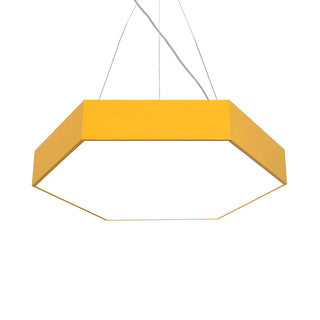 Contemporary Hexagon Metal Black Indoor Pendant Light Zawala Image - 7