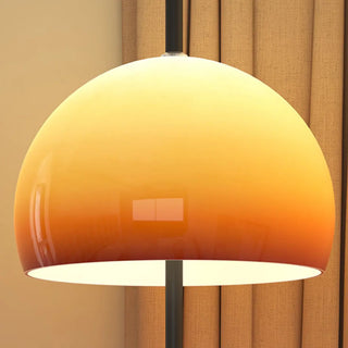 Contemporary Glass Dome Metal Bedside Floor Lamp Zawala Image - 8