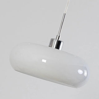 ZOWALA - Contemporary Drum Glass Table Orange Mini Pendant Light Image - 15