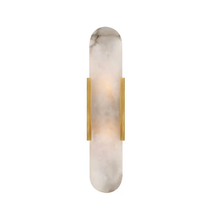 Contemporary Oval Gold Marble Wall Mounted Light Zawala Image - 7