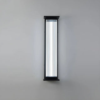 Contemporary Geometric Metal Black Exterior Wall Sconce Zawala Image - 10