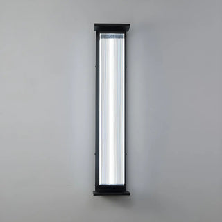 Contemporary Geometric Metal Black Exterior Wall Sconce Zawala Image - 11