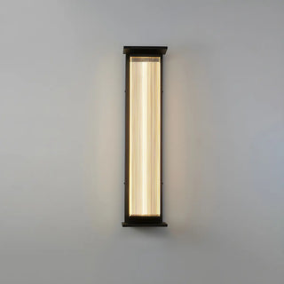 Contemporary Geometric Metal Black Exterior Wall Sconce Zawala Image - 18