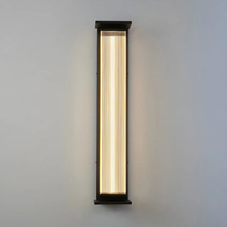 Contemporary Geometric Metal Black Exterior Wall Sconce Zawala Image - 23