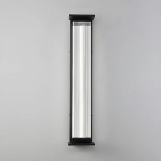 Contemporary Geometric Metal Black Exterior Wall Sconce Zawala Image - 31