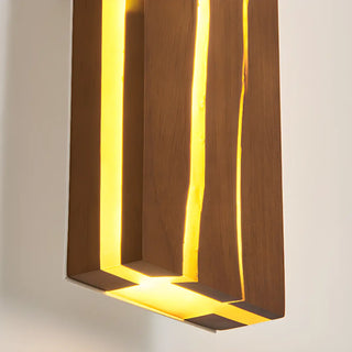 ZOWALA - Geometric Wood LED Wall Sconce Image - 14