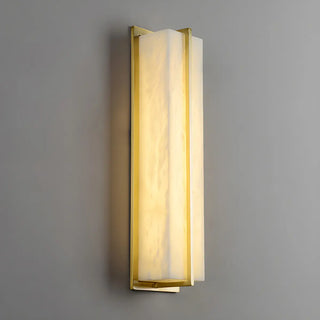 Contemporary Alabaster Square Black Living Room Wall Lamp Zawala Image - 8