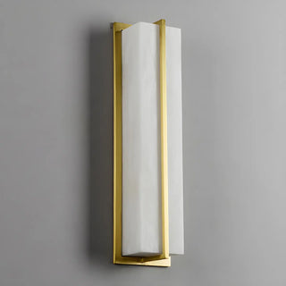 Contemporary Alabaster Square Black Living Room Wall Lamp Zawala Image - 9